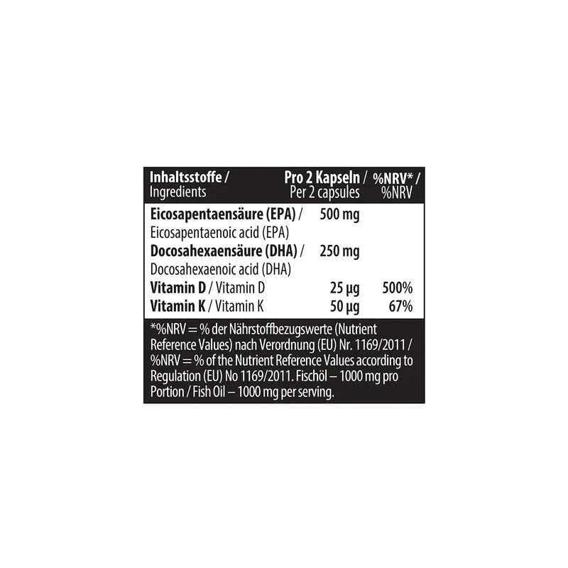 Omega 3 Triglyceride D3 + K2 120 softgels