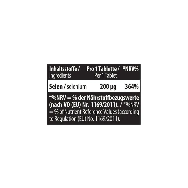 Selen 200 mcg 180 Tabletten