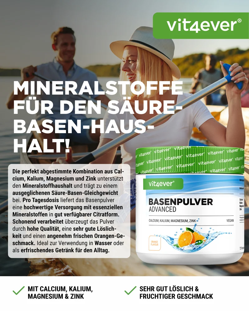Basenpulver Advanced - 100% organischen Basen auf Citratbasis
