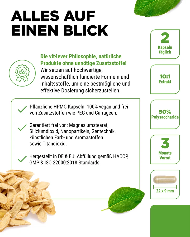 Astragalus - 50% Polysachharide