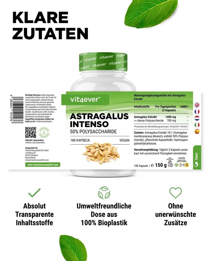 Astragalus - 50% Polysachharide