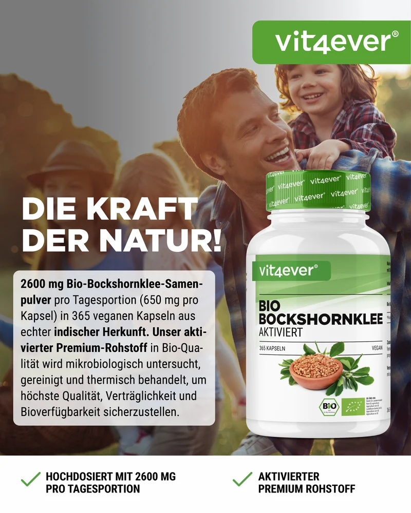 Bio Bockshornklee Aktiviert