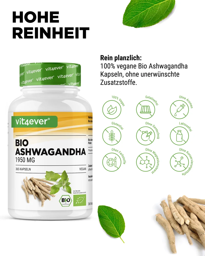Bio Ashwagandha - 365 Kapseln