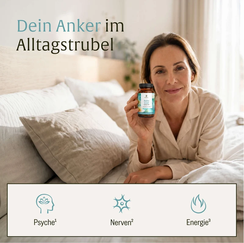Ruhekraft: mit Vitamin B6, Ashwagandha & Rosenwurz