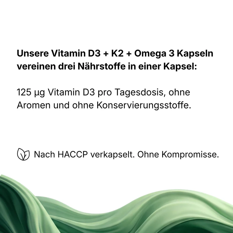 Vitamin D3 + K2 + Omega 3 Kapseln
