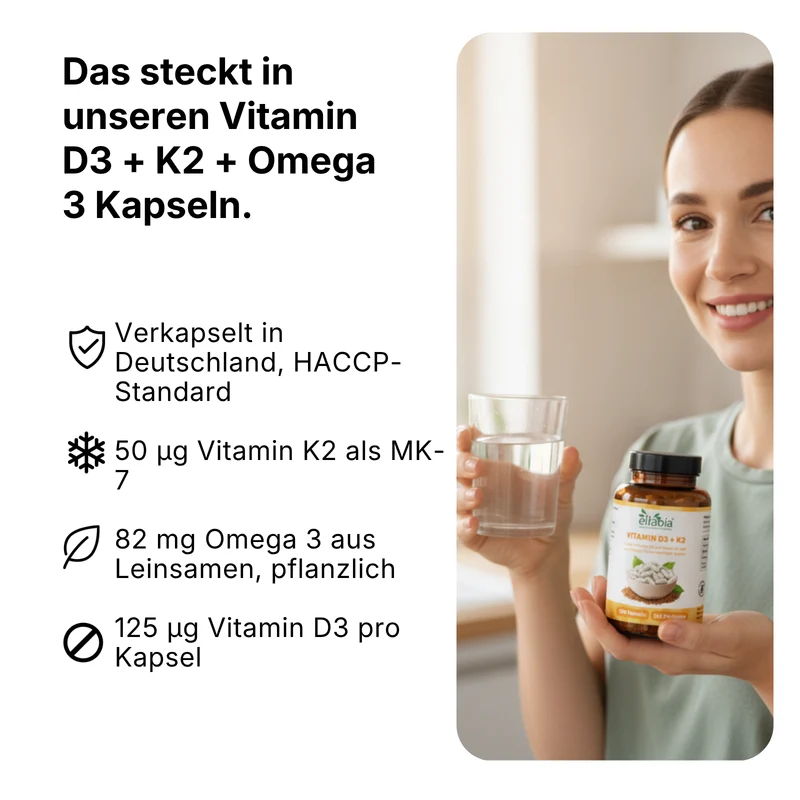 Vitamin D3 + K2 + Omega 3 Kapseln