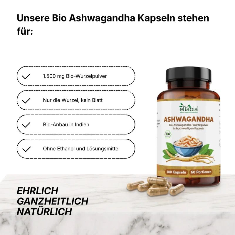 Bio Ashwagandha Kapseln 180