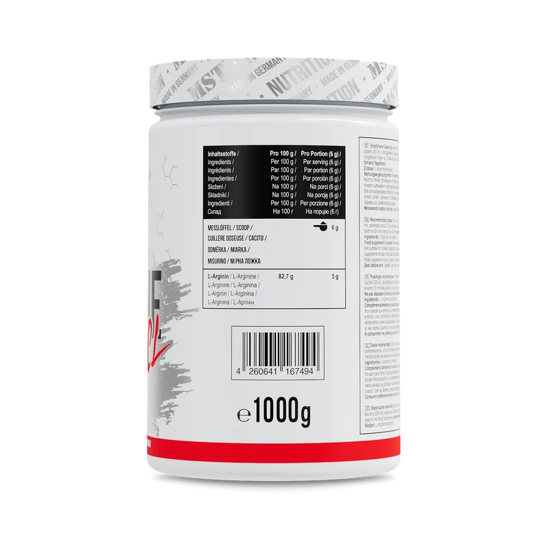 Arginine HCL 1000 g Unflavored