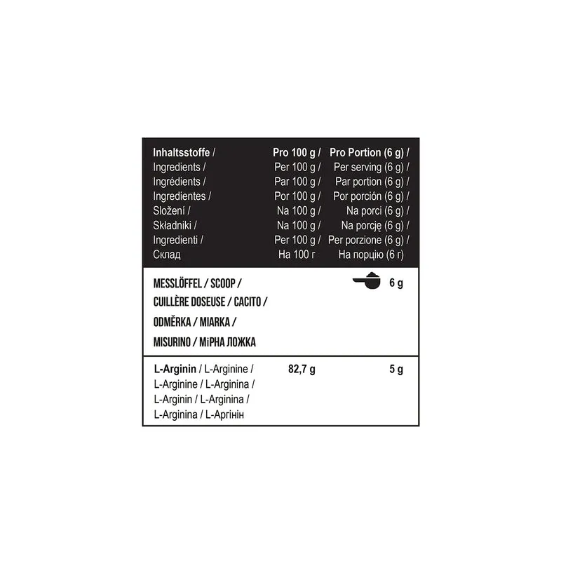 Arginine HCL 1000 g Unflavored