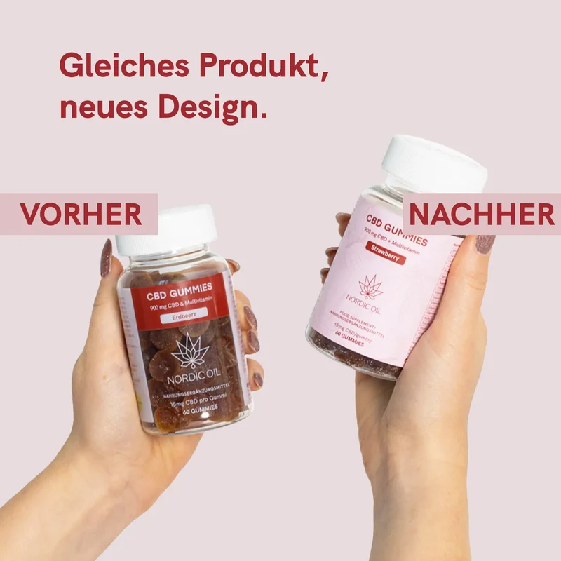CBD Fruchtgummis (900mg) Erdbeere für SZ Leser