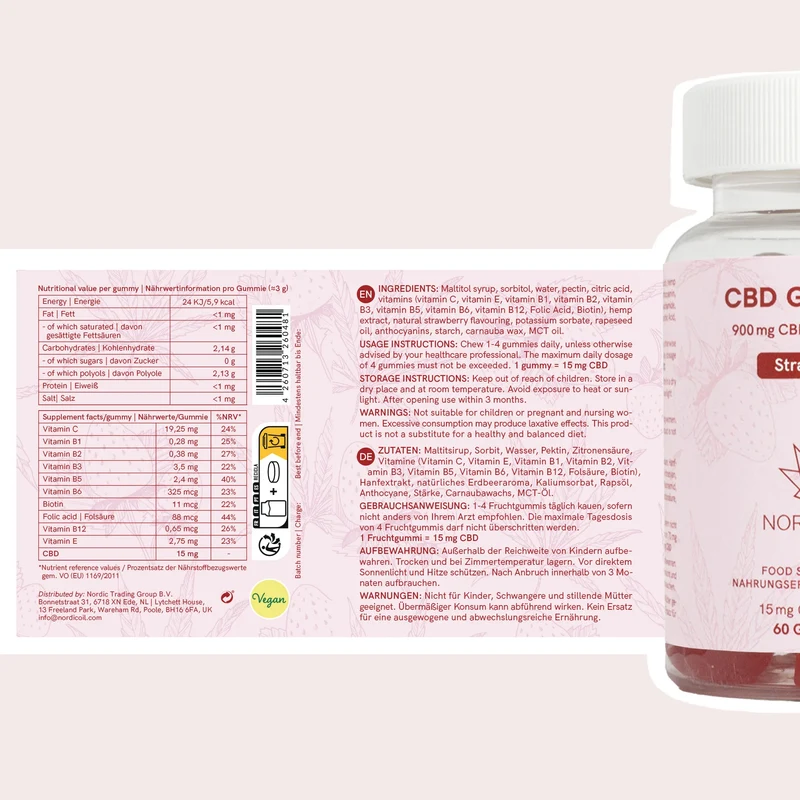 Fruchtgummis: CBD + Multivitamin