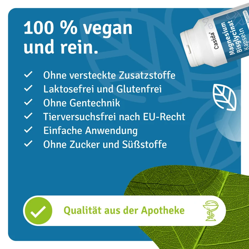 Magnesium Bisglycinat Kapseln hochdosiert