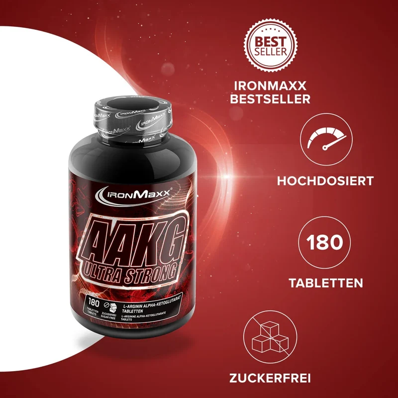 IronMaxx AAKG Ultra Strong, 180 Tabletten