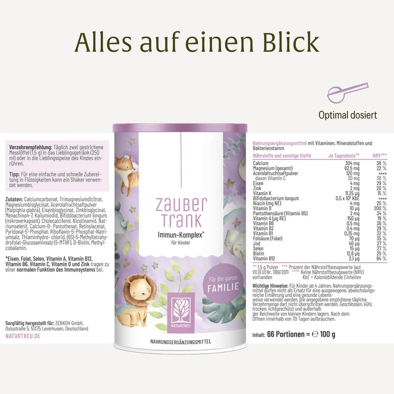 Zaubertrank: Multivitamin für Kinder ab 4 Jahren