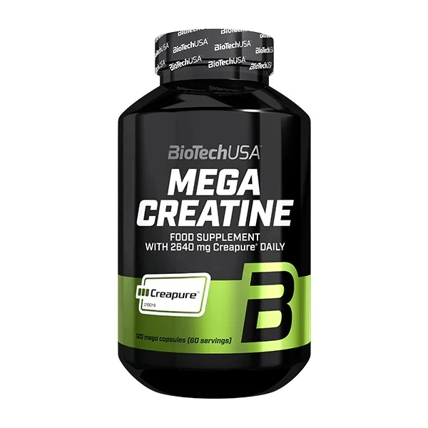 BioTech Mega Creatine Creapure, 120 Kapseln