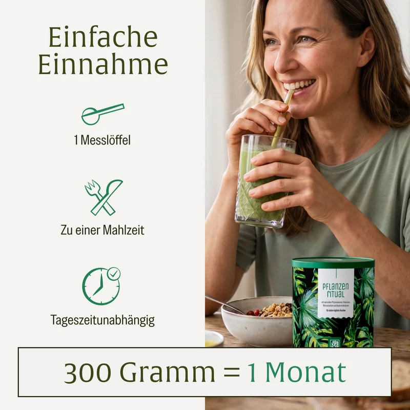 Pflanzenritual: Grünes Superfood Pulver
