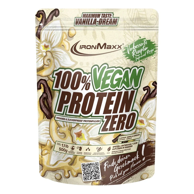 IronMaxx 100% Vegan Protein Zero 500g
