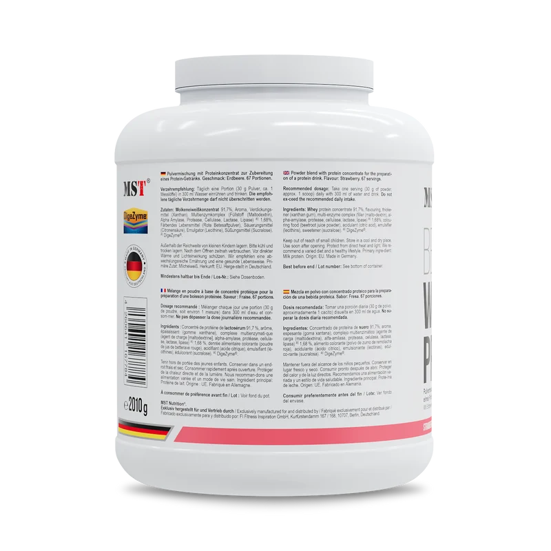 Protein Best Whey + Enzyme 2010 g Strawberry