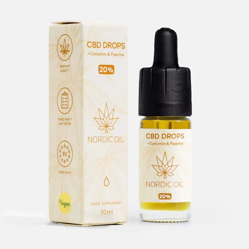 CBD Öl (20%) mit Curcumin