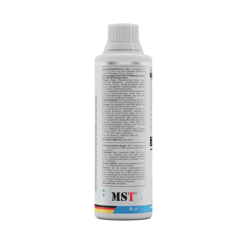 Magnesium citrate + Vitamin B6 500 ml Cherry