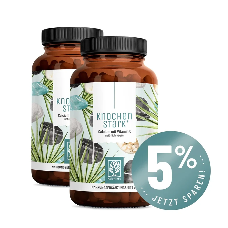Knochenstark: Calcium Kapseln mit Vitamin C