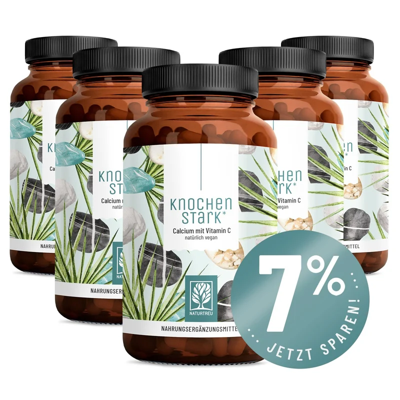 Knochenstark: Calcium Kapseln mit Vitamin C