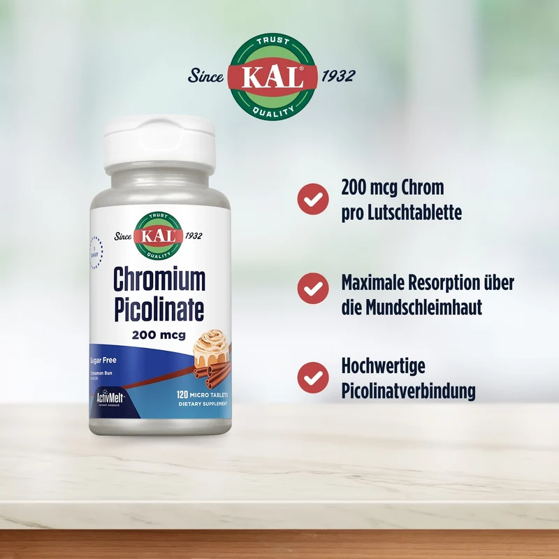 Chrom Picolinat 200 mcg ActivMelt™