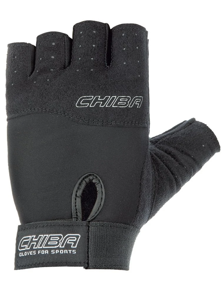 Chiba Power Handschuhe, schwarz-grau