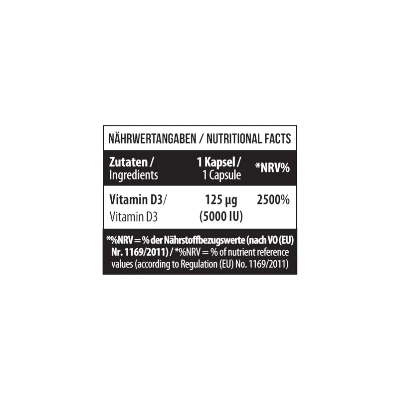 Vitamin D3 5000 IU 120 Softgel