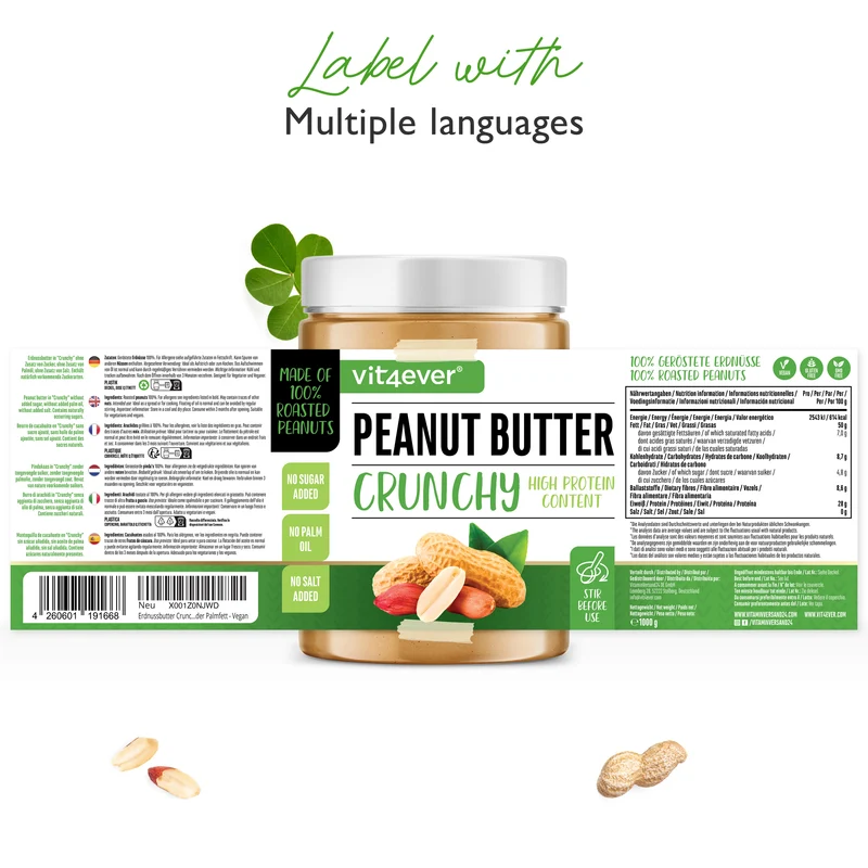 100% Erdnussbutter (CRUNCHY) - Peanut Butter
