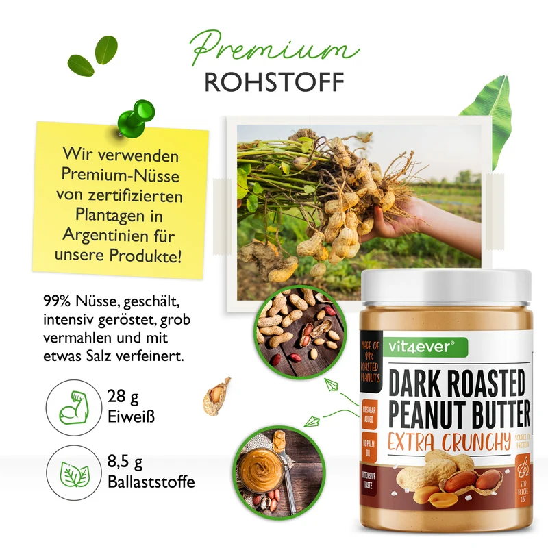 100% Erdnussbutter (CRUNCHY) - Peanut Butter