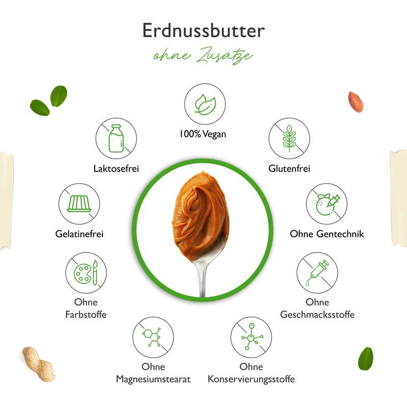 100% Erdnussbutter (CRUNCHY) - Peanut Butter
