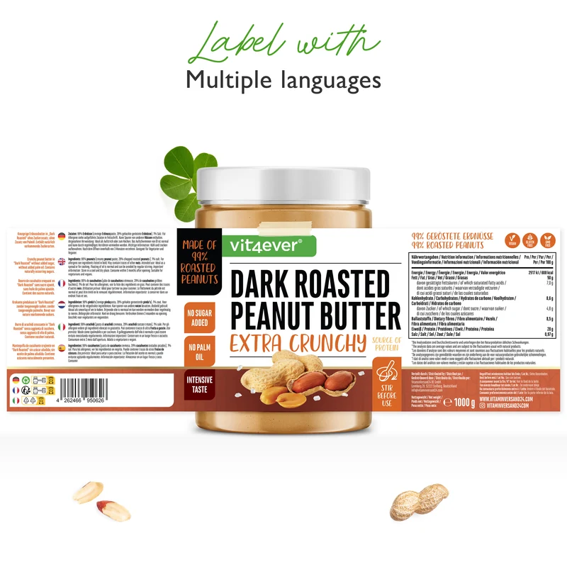 100% Erdnussbutter (CRUNCHY) - Peanut Butter