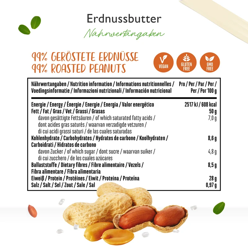 100% Erdnussbutter (CRUNCHY) - Peanut Butter