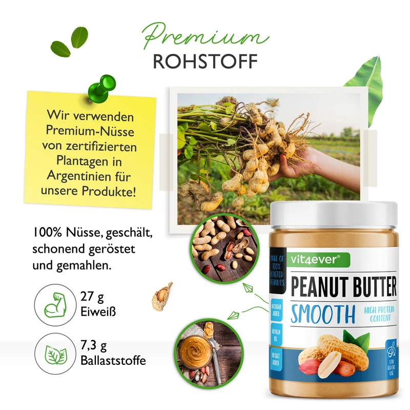100% Erdnussbutter (CRUNCHY) - Peanut Butter