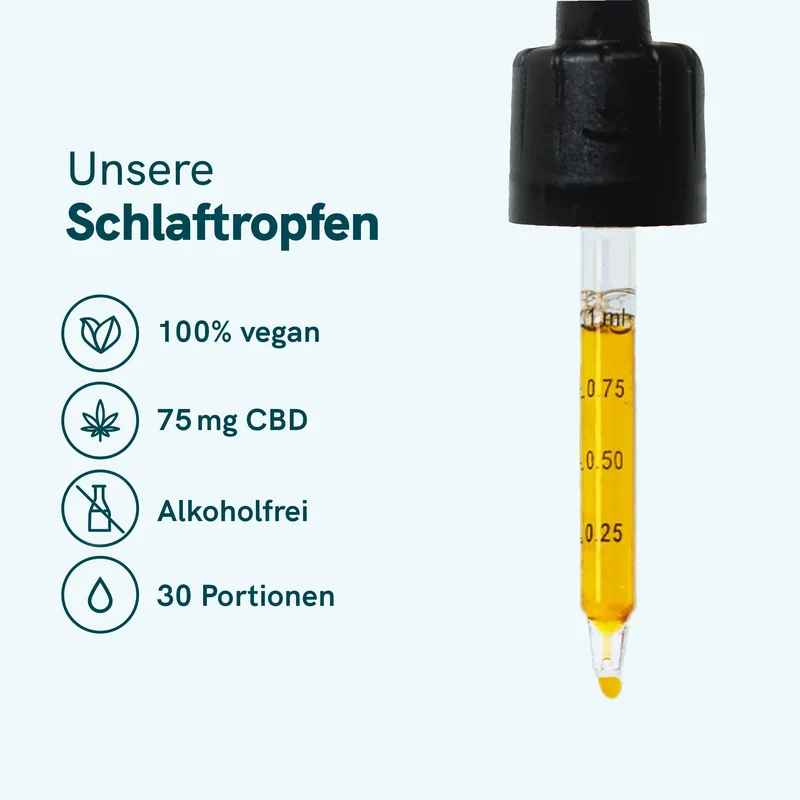 3er-Pack: CBD Schlaftropfen mit Melatonin