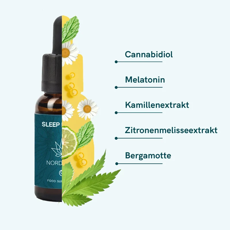 3er-Pack: CBD Schlaftropfen mit Melatonin