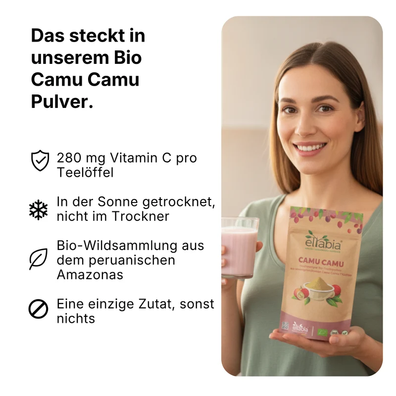 Bio Camu Camu Pulver - Sonnengetrocknet