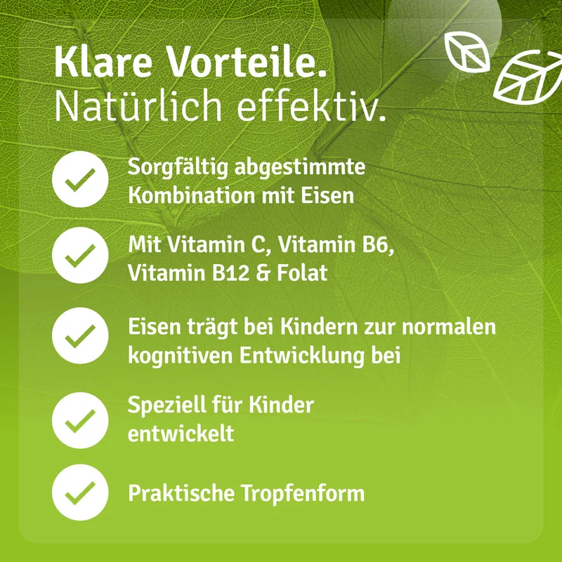Eisen Tropfen mit Vitaminen für Kinder - B2B
