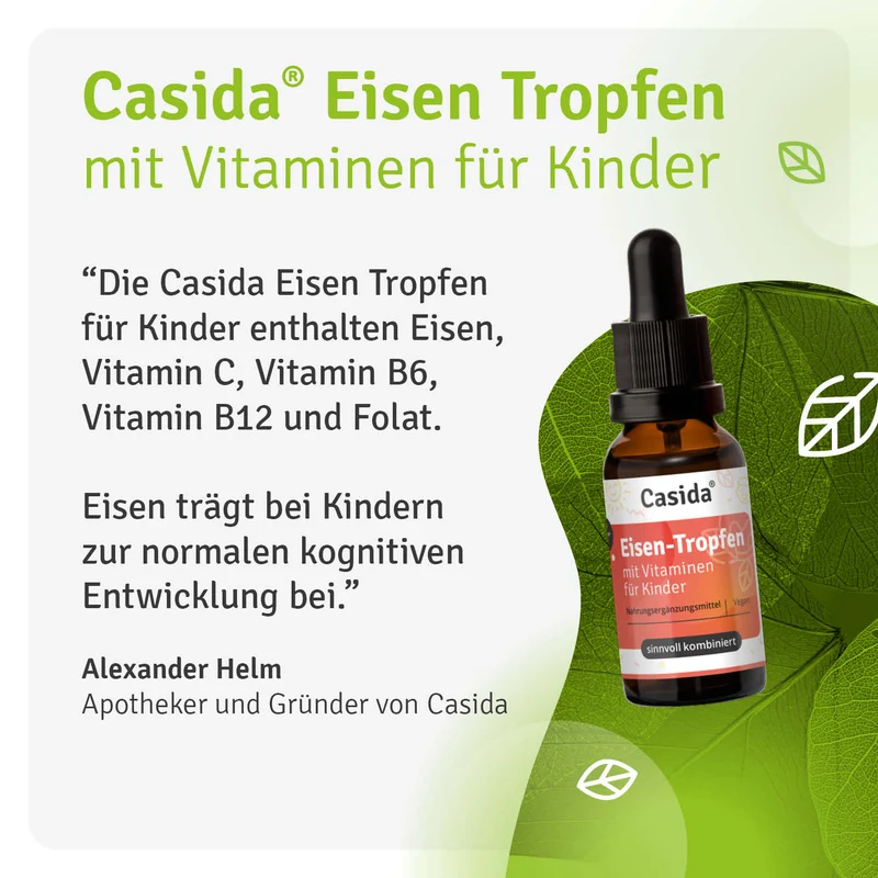 Eisen Tropfen mit Vitaminen für Kinder - B2B
