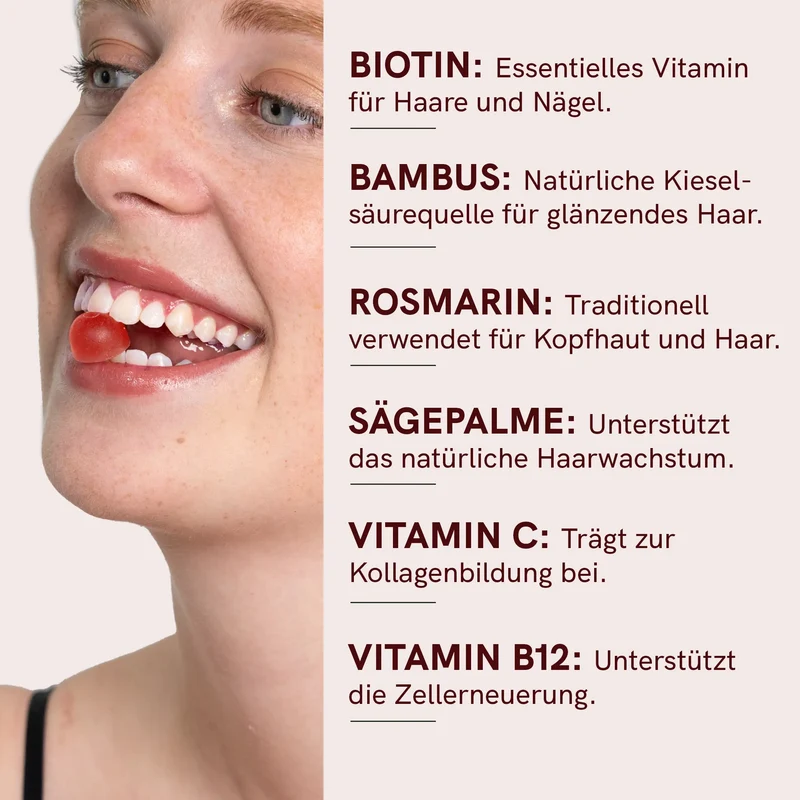 Haut, Haare und Nägel Fruchtgummis