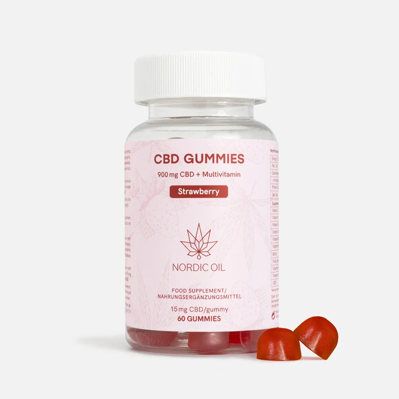 CBD Fruchtgummis (900mg) Erdbeere für SZ Leser