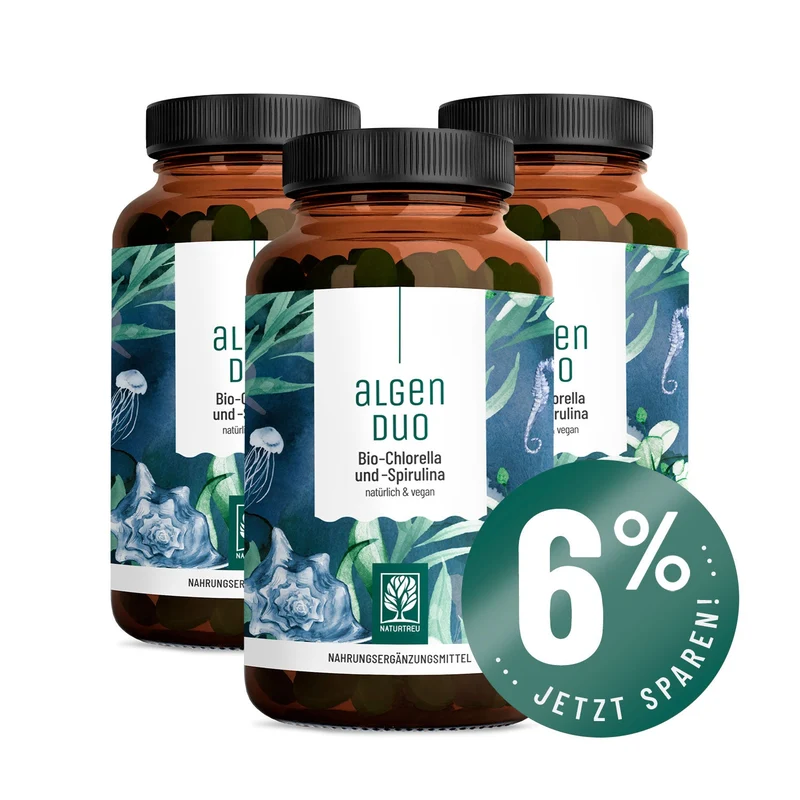Algenduo: Bio-Chlorella und Bio-Spirulina