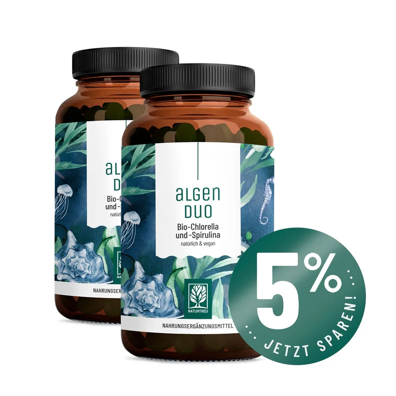 Algenduo: Bio-Chlorella und Bio-Spirulina