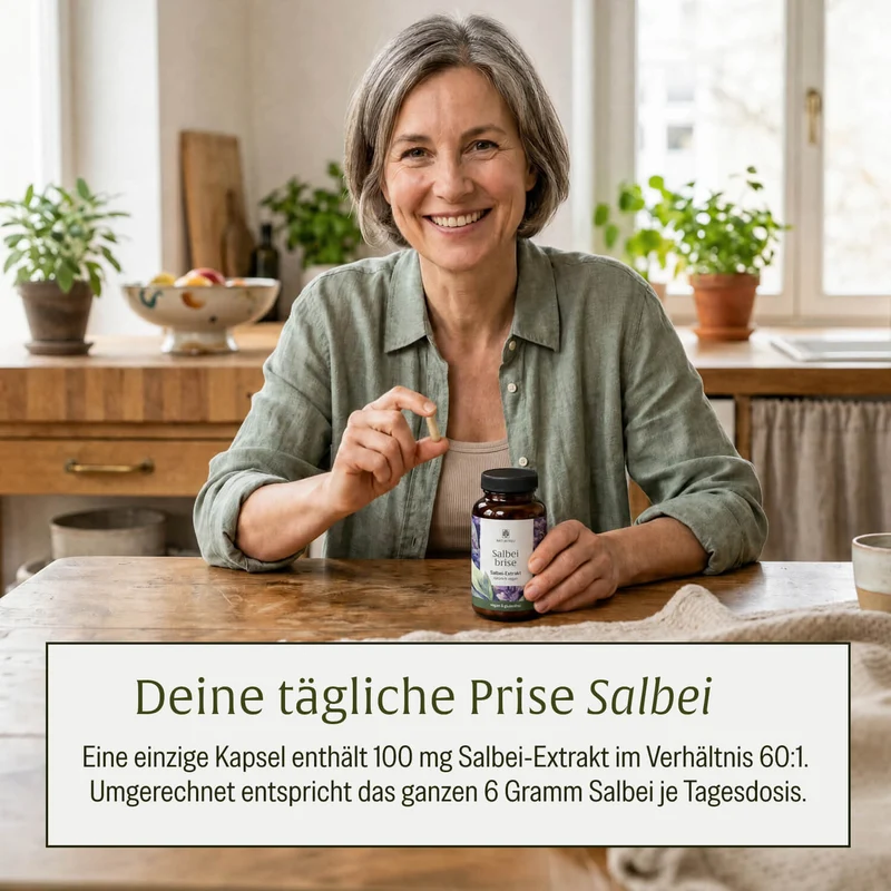 Salbeibrise: Hochdosierte Salbei Kapseln
