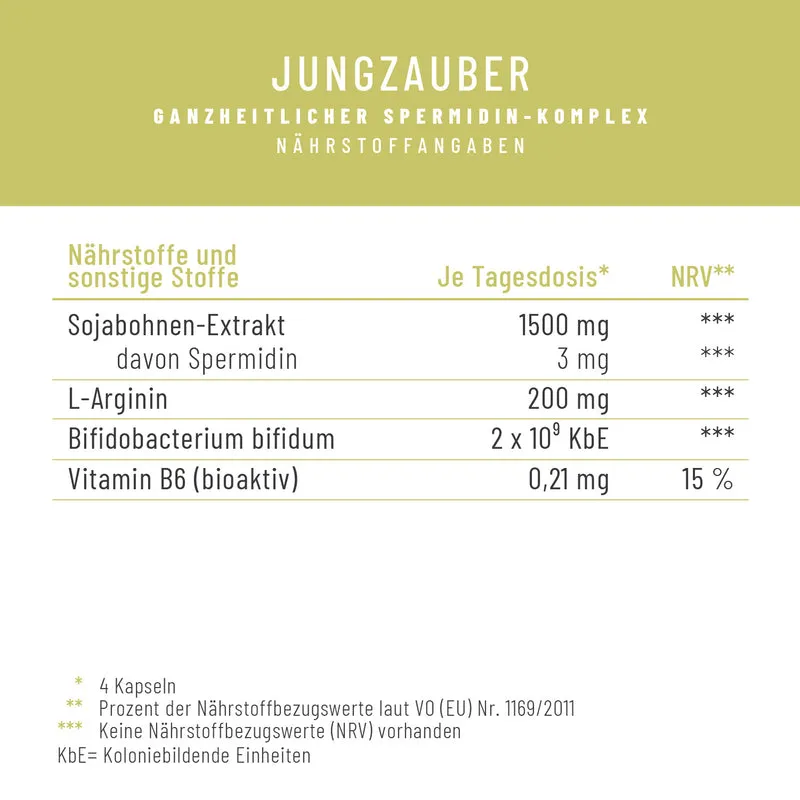 Jungzauber: Spermidin-Komplex