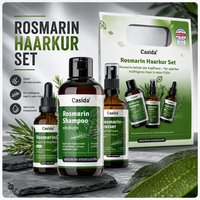 Casida Rosmarin Haarkur speziell für Männer