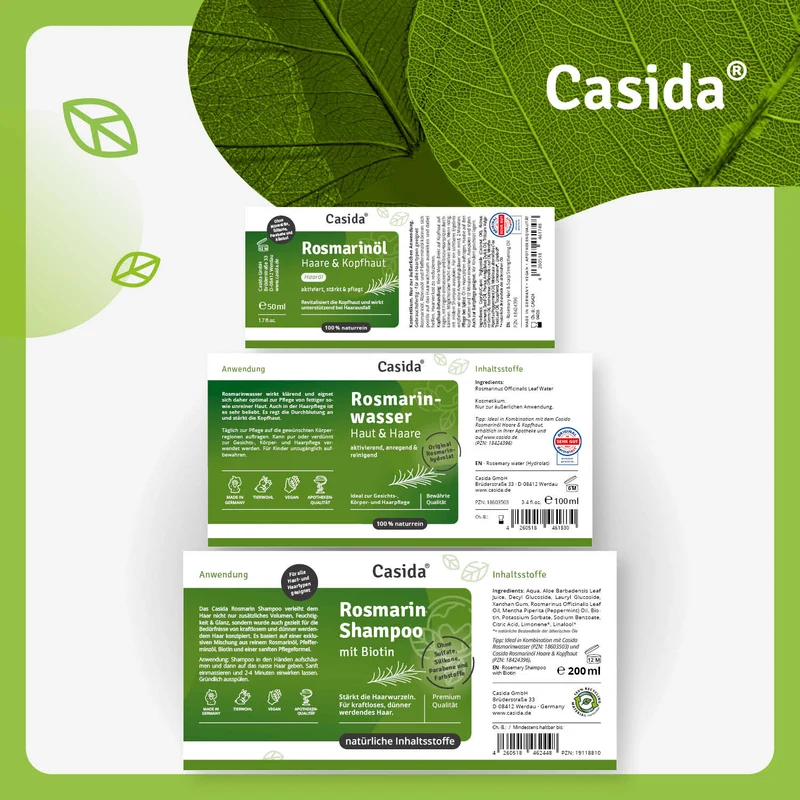 Casida Rosmarin Haarkur für Frauen