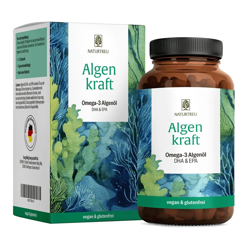 Algenkraft: Omega 3 Algenöl Kapseln