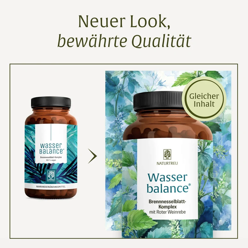 Wasserbalance: Brennnessel Kapseln mit Kupfer & Mangan